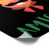 Fun Mexican Amigo #3 Group Matching DIY Halloween Poster (Ecke)