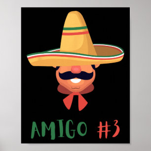 Fun Mexican Amigo #3 Group Matching DIY Halloween Poster