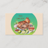 Fun Mexican food add text Visitenkarte (Vorderseite)