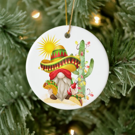 Fun Mexikanischer Weihnachtsgottesdienst Keramik Ornament (Baum)