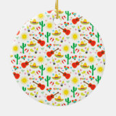 Fun Mexikanischer Weihnachtsgottesdienst Keramik Ornament (Hinten)