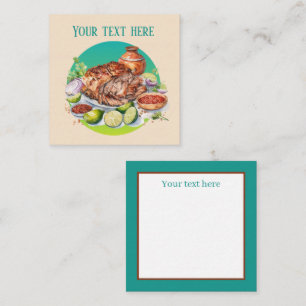 Fun mexikanisches Essen ergänzen Text Mitteilungskarte