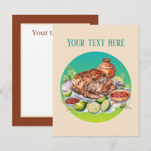 Fun mexikanisches Essen ergänzen Text Mitteilungskarte
