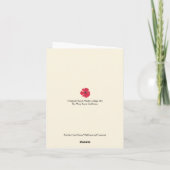 Fun MidCentury Poppies Niedliche Geburtstag Karte (Rückseite)