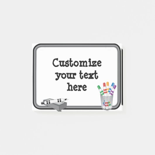 Fun Mini Whiteboard Post-it Klebezettel (Vorderseite)