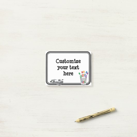 Fun Mini Whiteboard Post-it Klebezettel (Auf Schreibtisch)