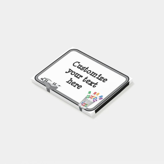 Fun Mini Whiteboard Post-it Klebezettel (angewinkelt)