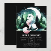 Fun Minimalistisch Lion Birthday Einladung (Vorne/Hinten)