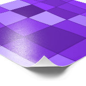 Fun Mirror-Karos in Violet Fotodruck (Ecke)