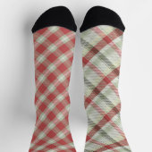 Fun Mismatch Odd Christmas Kariert Socken (Oben)