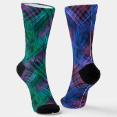 Fun Mismatch Odd Sox Weihnachtsmuster Kariert Socken (Gewinkelt)