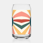 Fun Mit Monogramm Retro-Muster Dosenglas (Rechts)