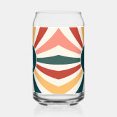 Fun Mit Monogramm Retro-Muster Dosenglas (Links)