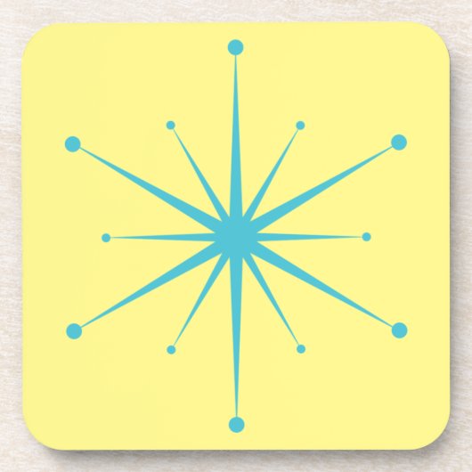 Fun Mittelalter moderne Retro-Sternexplosion Getränkeuntersetzer (Vorderseite)