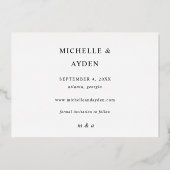 Fun Mod Instant Foto Save the Date Folieneinladung (Rückseite)