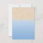 Fun Modern Beach Flip Flops Sandalen Save the Date Einladung (Rückseite)