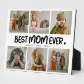 Fun Modern 'BEST MAMA EVER' 6 Foto Fotoplatte (Seite)