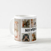 Fun Modern 'BEST MAMA EVER' 8 Foto Kaffeetasse (Vorderseite Links)