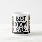 Fun Modern 'BEST MAMA EVER' 8 Foto Kaffeetasse (Mittel)