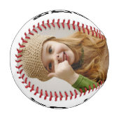 Fun Modern 'BEST VATER EVER' 2 Foto Baseball (Vorderseite Links)