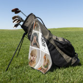 Fun Modern 'BEST VATER EVER' 5 Foto Golfhandtuch (Gras)