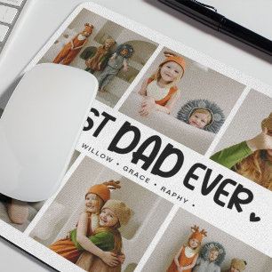 Fun Modern 'BEST VATER EVER' 6 Foto Mousepad