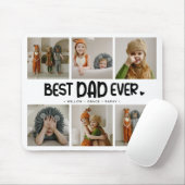Fun Modern 'BEST VATER EVER' 6 Foto Mousepad (Mit Mouse)
