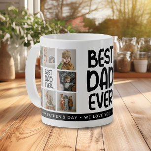 Fun Modern 'BEST VATER EVER' 8 Foto Kaffeetasse