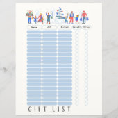 Fun & Modern Bleibe Weihnachtsliste (Vorderseite)