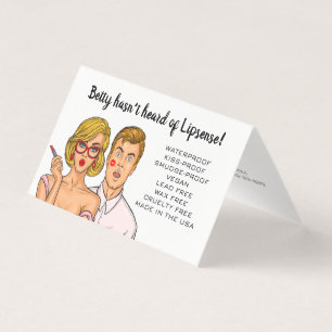 Fun Modern Business Card   Lipsense-Distributor Visitenkarten