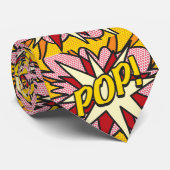 Fun Modern Comic Book Pop Art POP Superhero Krawatte (Gerollt)