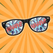 Fun Modern Comic Book WHAM Partybrille