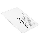 Fun Modern Cool Best je Brother Definition Magnet (Rechte Seite)