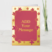 Fun Modern Custom Gold Foil Card (Vorderseite)