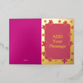 Fun Modern Custom Gold Foil Card (Äußere Ablage)