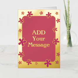Fun Modern Custom Gold Foil Card