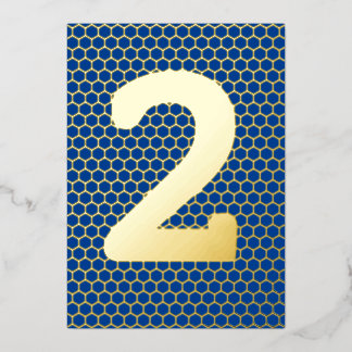 Fun Modern Custom Gold gepresste Birthday Foil Inv Folieneinladung