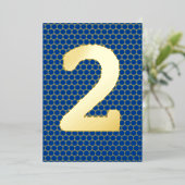 Fun Modern Custom Gold gepresste Birthday Foil Inv Folieneinladung (Stehend vorne)