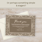 Fun Modern Einzigartige Hochzeit Dankeschön Karten