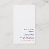 Fun Modern farbenfroh pink Confetti Salon Visitenkarte (Rückseite)