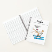 Fun Modern Girly But First Coffee Notizblock (Innenseite)