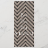 Fun & Modern Kraft Wedding Program Programm (Vorderseite)