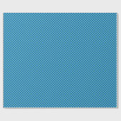 Fun Modern Mini Checkered Blue + Aqua Geschenkpapier (Flach)