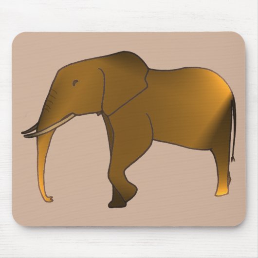 Fun Modern modische Elefantenmousepads Mousepad (Vorne)