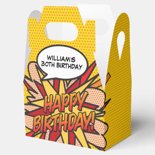 Fun Modern modisches Comic buchen jedes Alter Gebu Geschenkschachtel (Geöffnet)