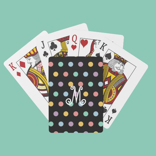 Fun Modern Monogram Playing Cards Spielkarten