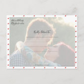 Fun Modern Pinselschrift Save the Date Ankündigungspostkarte (Rückseite)