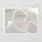 Fun Modern Pinselschrift Save the Date Ankündigungspostkarte (Rückseite)