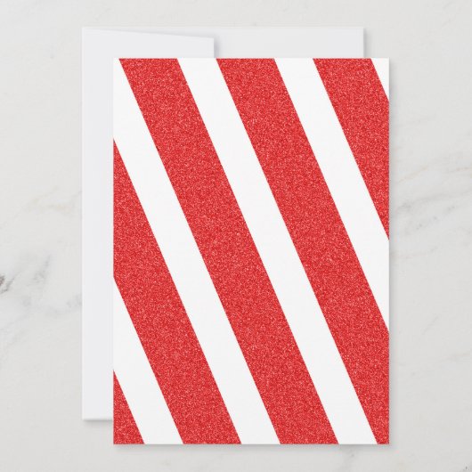 FUN MODERN RN Abschluss lädt RED Glitzer Look ein Einladung (Rückseite)