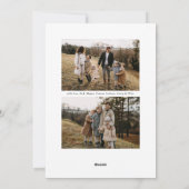 Fun Modern Simple Circle Typ 3 Foto Weihnachten (Rückseite)